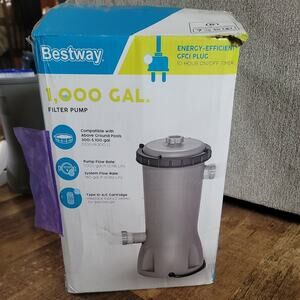 Bestway Flowclear 1,000 Gallons per Hour Above Ground Swimming Pool Filter Pump